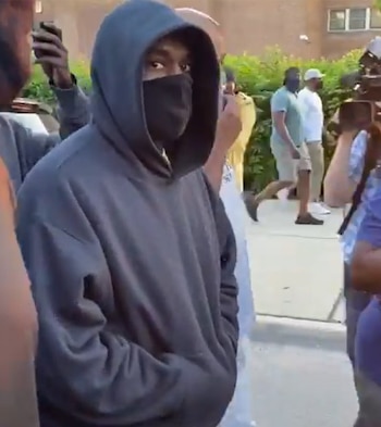 Kanye West en las protestas