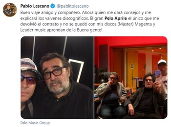El mensaje de Pablo Lescano
