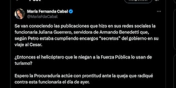 Publicación de Gustavo Petro -