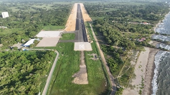 Nueva pista del aeropuerto de Tolú