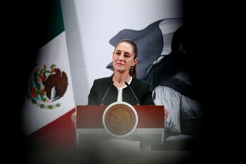 Mexico's President Claudia Sheinbaum attends