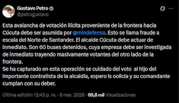 El presidente Gustavo Petro se