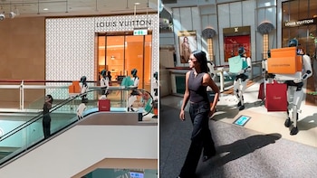 Una mujer en Bangkok se