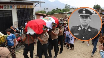 Familiares y policías se despiden