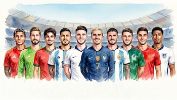 Para que no se pierda ningún partido, estos son los 10 futbolistas más guapos del Mundial 2026: hay un colombiano