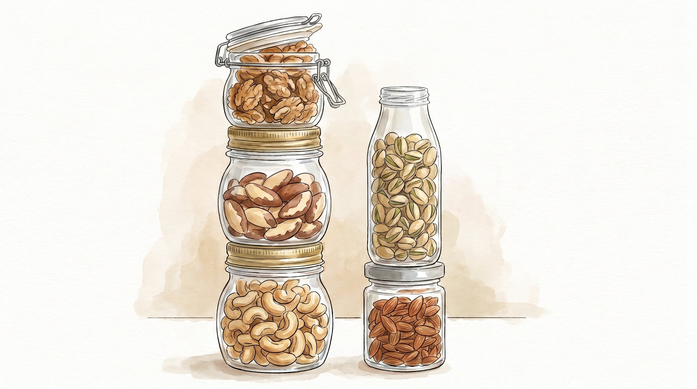Los cinco mejores frutos secos aportan nutrientes clave para la salud cardiovascular y cerebral. (Imagen Ilustrativa Infobae)