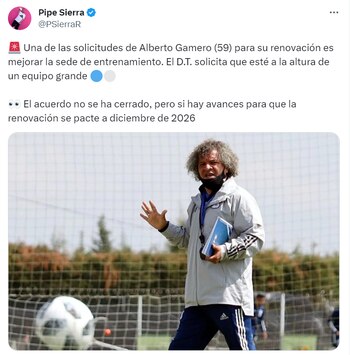 Alberto Gamero sorprendió a directivas
