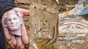 Descubren restos de edificios de