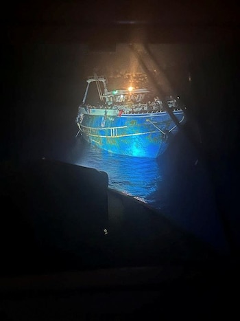 La embarcación que naufragó