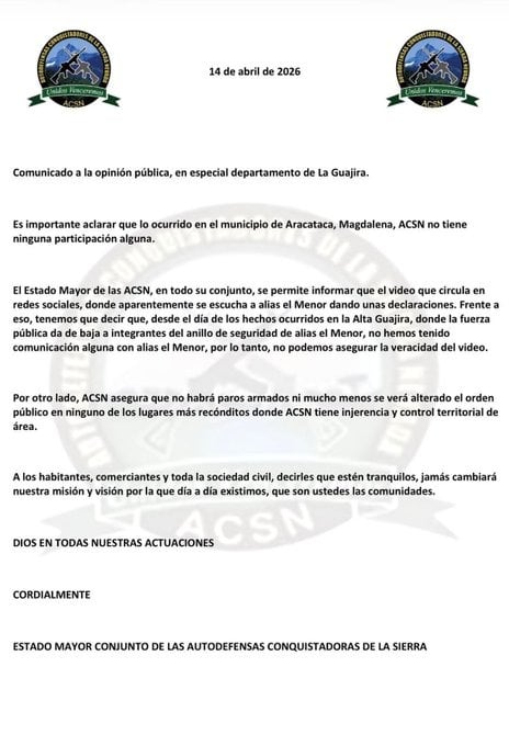 La organización armada ACSN negó su responsabilidad en los anuncios, pero el daño en la percepción pública ya estaba hecho - crédito X
