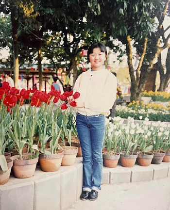 Karina Gao en jardines japoneses