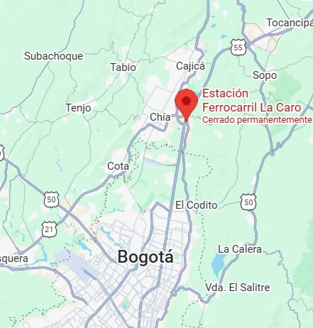 Quintero propone extender la Primera Línea del Metro de Bogotá hasta La Caro, como alternativa para una mejor integración regional y urbana - crédito Google Maps