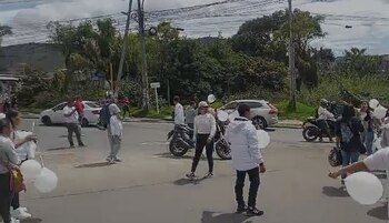 Con un plantón que paralizó la movilidad en el sur de Bogotá, los ciudadanos exigieron justicia - crédito Bogotá Tránsito