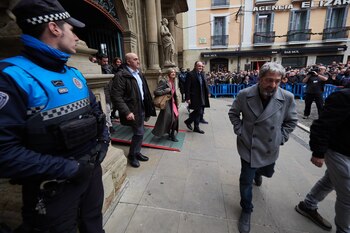 La aún alcaldesa de Pamplona,
