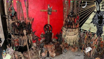 El altar encontrado en Tepito