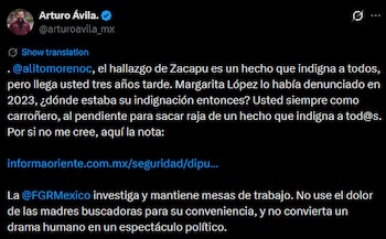 Comunicado de Arturo Ávila.