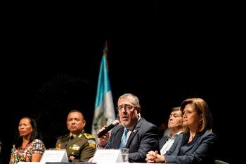 El presidente electo de Guatemala,