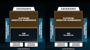 Zonas para ver a Ricky Martin. Teleticket