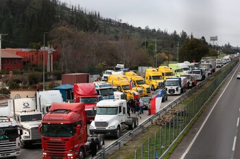 Huelga de camioneros en Chile