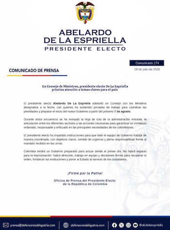 La Presidencia electa afirmó que el nuevo Gobierno llegará preparado para actuar desde el primer día y descartó la improvisación en el inicio de la administración. - crédito Defensores de la Patria