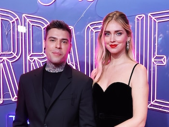Chiara Ferragni y Fedez durante