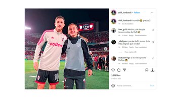 Delfina se sacó una foto