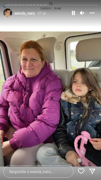 Wanda Nara compartió un video de cuando le festejó el cumpleaños a Carmen