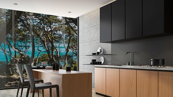 Render de una cocina y