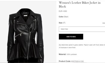 Esta es la chaqueta de