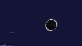 Eclipse solar histórico: oscuridad total en varias regiones del mundo y transmisión en vivo desde Perú. (Foto captura: Sky live)