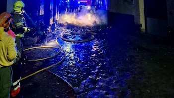 Un incendio en Villanueva de