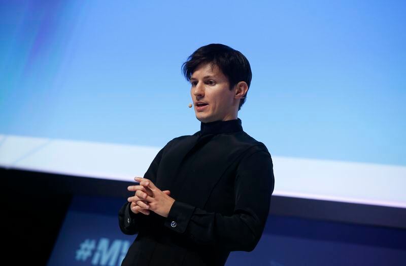 El fundador y CEO de Telegram, Pavel Durov, pronuncia un discurso de apertura durante el Mobile World Congress en Barcelona (REUTERS/Albert Gea)