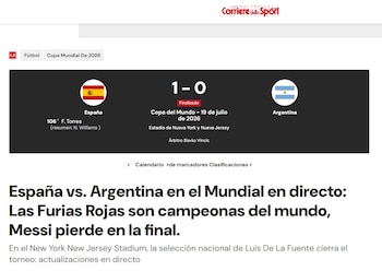 La reacción del portal italiano