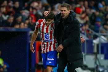 Simeone habló sobre Julián Álvarez (Efe)