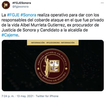 La Fiscalía General de Justicia