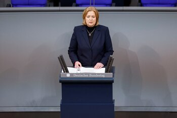 La presidenta del Parlamento alemán