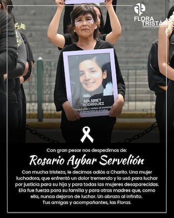 Murió Rosario Aybar, madre de Solsiret Rodríguez, tras una década de lucha contra la impunidad|Foto: Flora Tristán