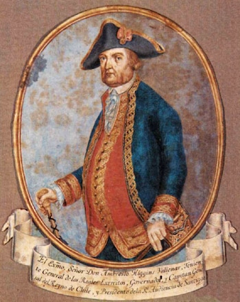 Ambrosio O’Higgins. (Memoria Chilena)