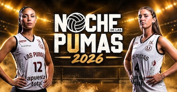 La Noche de las Pumas 2026, presentación de Universitario vóley, se realizará este viernes 9 de octubre en el Polideportivo Lucha Fuentes.