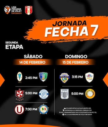 Programación de la fecha 7