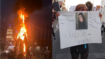 Marcha y quema de un