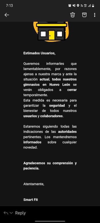 Este fue el correo que