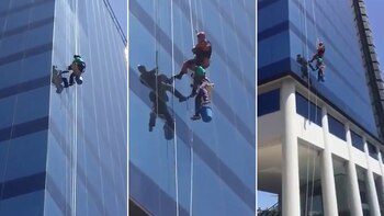 La mujer arriesgó su vida