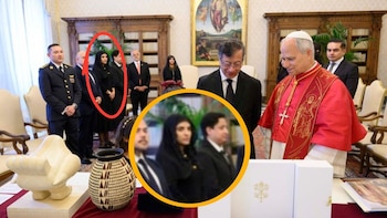 Foto de Petro en el Vaticano con Vanessa Cortés reavivó preguntas - crédito Vatican Media/Vatican News
