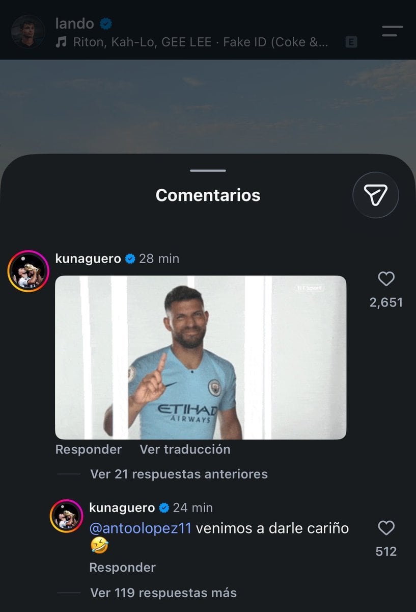 El comentario del Kun Agüero a Lando Norris