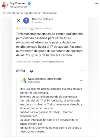 Reseña 'Soy Camarero' (Captura de