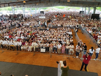 La presidenta Claudia Sheinbaum durante