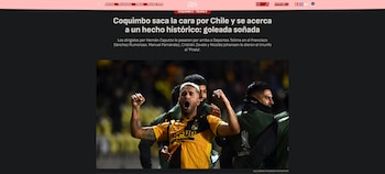 Uno de los diarios deportivos más importante del país austral destacó la goleada del "Pirata"-crédito AS Chile
