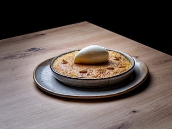 Torrija de leche de oveja quemada de La Oficina (Web del restaurante)