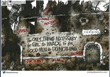 Caricaturas de la invasión de